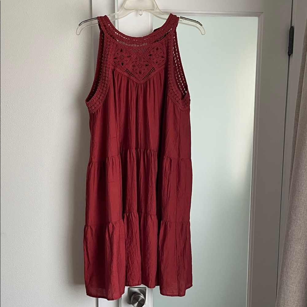 Sleeveless Tiered Midi Dress